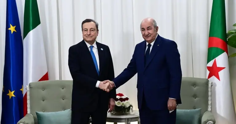 Mario Draghi tebboune Mario Draghi tebboune