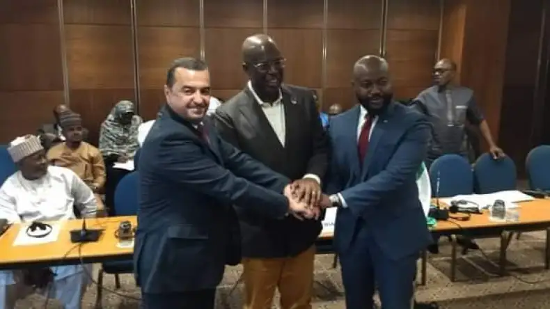 Ministres de l'Energie de l'Algérie, du Nigeria et du Niger Ministres de l'Energie de l'Algérie, du Nigeria et du Niger