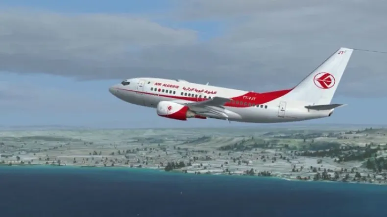 Planes sit on the tarmac at Algiers Airport Air Algérie