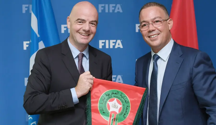 Gianni Infantino Fouzi Lekjaa Gianni Infantino Fouzi Lekjaa
