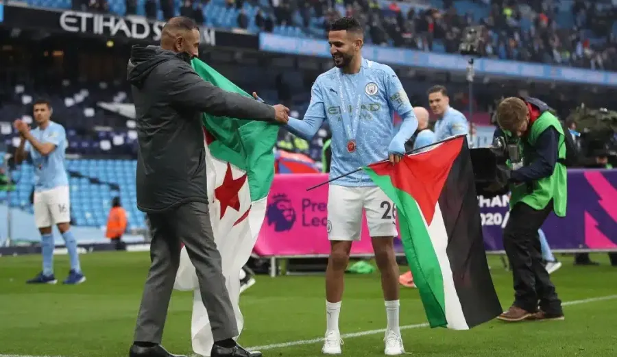 Riyad Mahrez Expose les Crimes d'Israël contre Gaza Riyad Mahrez Expose les Crimes d'Israël contre Gaza