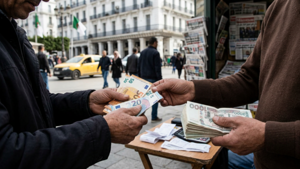 Taux de change sur le marché noir des devises en Algérie ce 29 mars 2026