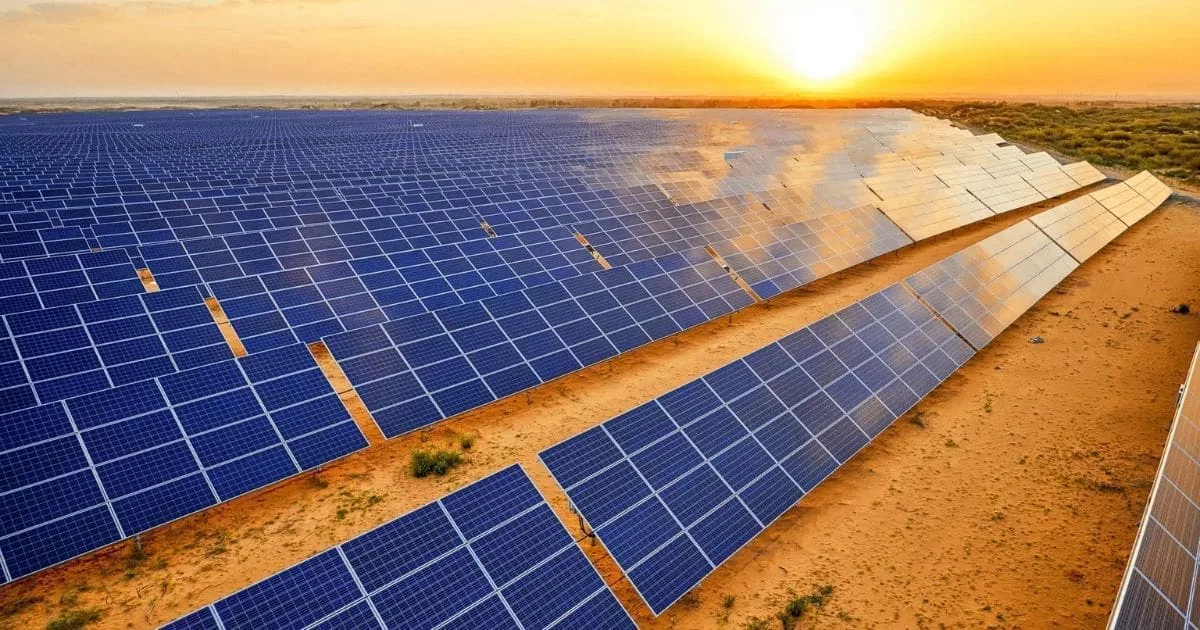 Centrale photovoltaïque de Laghouat en Algérie, 200 MW, mise en service janvier 2026 — première grande réalisation du programme national de transition énergétique