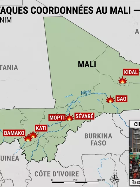 Mali, 25 avril 2026 : En frappant Bamako et Kidal le même matin, le FLA et le JNIM ont changé la donne