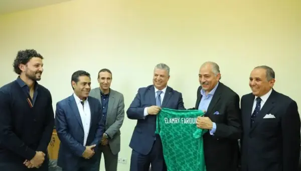 Le président de la FAF reçoit l&rsquo;ambassadeur d&rsquo;Egypte en Algérie et des représentants d&rsquo;Al-Ahly