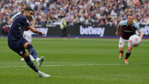 Football: Mahrez rapproche le « City » de l&rsquo;obtention du titre de la Premier League anglaise