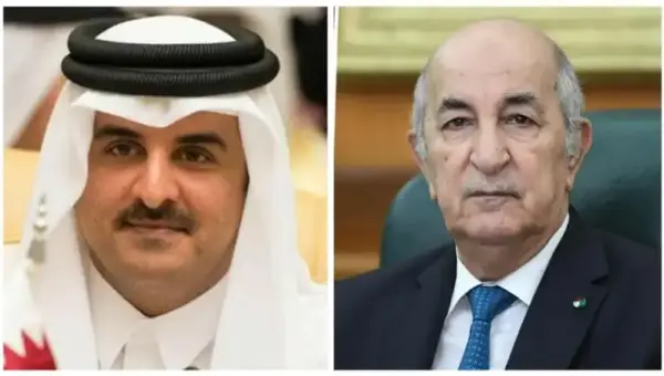 Le président Tebboune reçoit les condoléances de l&rsquo;émir du Qatar pour les victimes des incendies