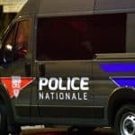 Une voiture de police française à Limoges