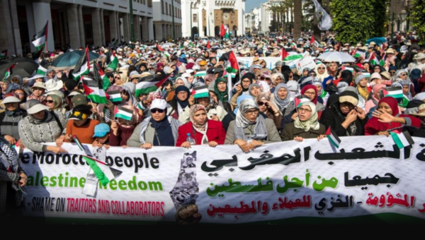 Protestation contre l’agression de Gaza: Le peuple marocain se soulève contre la normalisation du Makhzen avec Israël