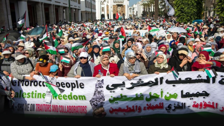 Protestation contre l&rsquo;agression de Gaza: Le peuple marocain se soulève contre la normalisation du Makhzen avec Israël
