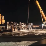 renversement d'un camion-citerne