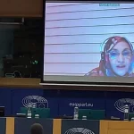 Une partie de la réunion de la commission du Parlement européen