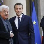 président français Emmanuel Macron et président de l'Autorité palestinienne Mahmoud Abbas