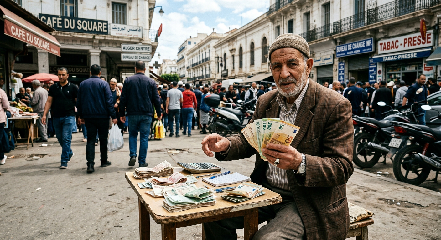 À Alger, l&rsquo;euro reste coincé à 280 dinars au marché noir: ce que cette pause dit de l&rsquo;économie algérienne