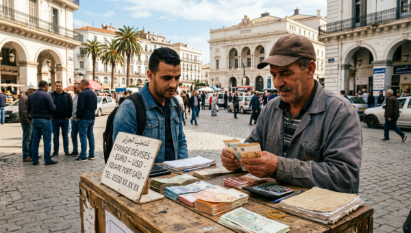 À Alger, l’euro tient bon à 280 dinars : le marché noir en mode attente avant l’été