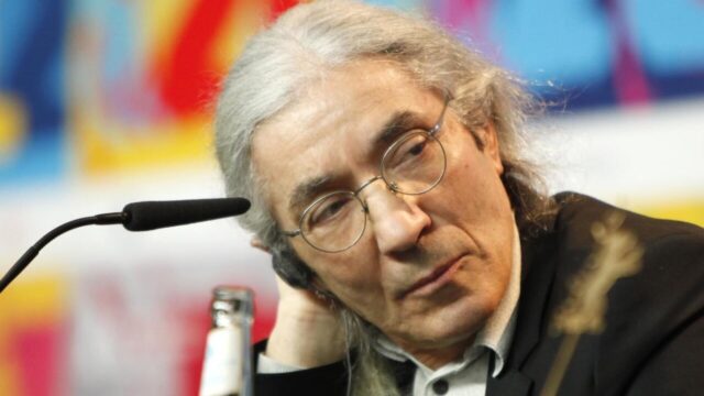 Boualem Sansal lors de sa cérémonie d'installation au fauteuil 37 de l'Académie royale de langue et de littérature françaises de Belgique, Bruxelles, 25 avril 2026