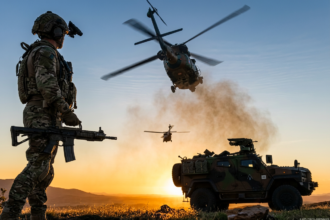 Véhicules blindés de l'Armée nationale populaire algérienne lors du défilé du 1er novembre à Alger, symbole de la montée en puissance militaire du pays en 2025