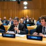 Ministre des Finances algérien Abdelkrim Bouzred au Forum onusien sur le financement du développement, New York, avril 2026