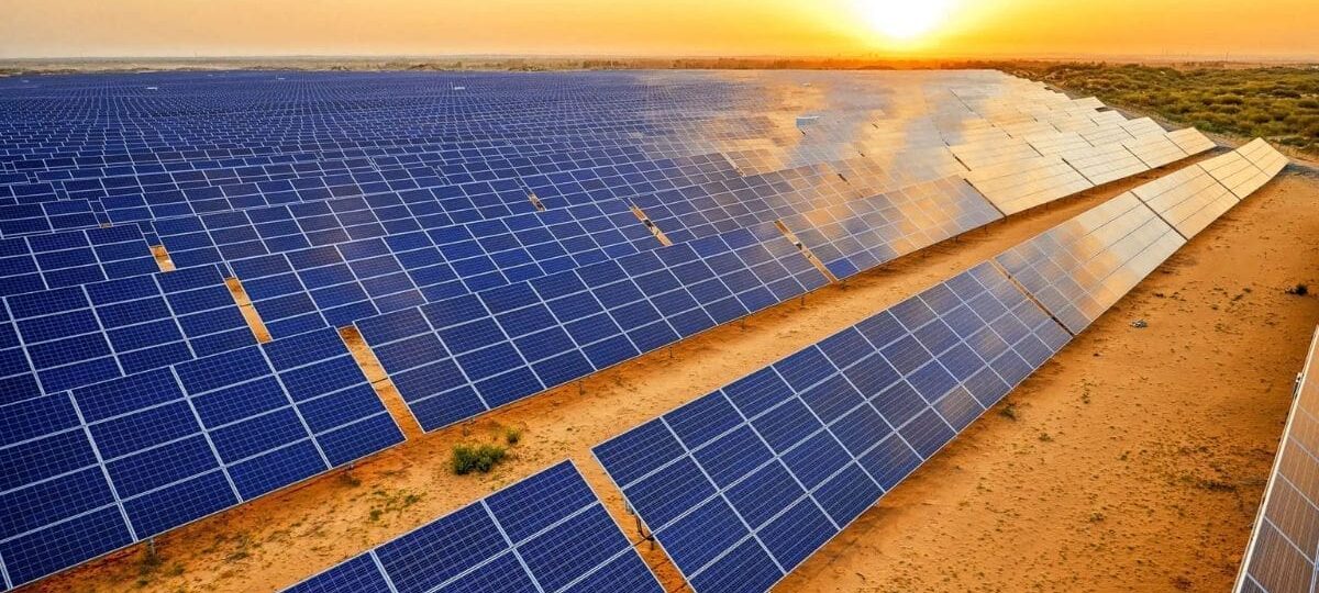 Centrale photovoltaïque de Laghouat en Algérie, 200 MW, mise en service janvier 2026 — première grande réalisation du programme national de transition énergétique