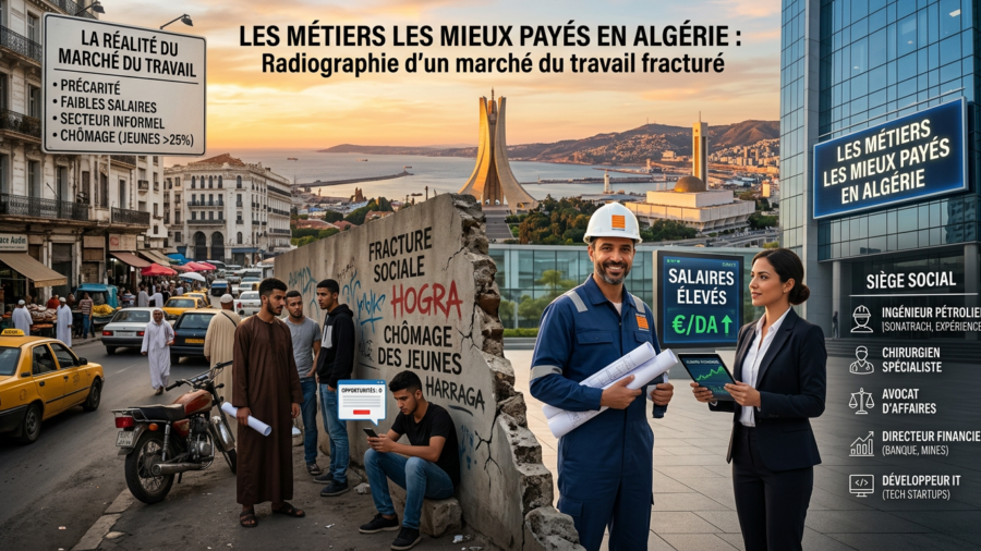 Les métiers les mieux payés en Algérie en 2026 : enquête terrain dans les bastions des hauts salaires