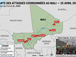 Mali, 25 avril 2026 : En frappant Bamako et Kidal le même matin, le FLA et le JNIM ont changé la donne