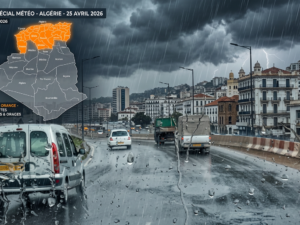 Météo Algérie : alerte orange aux pluies orageuses sur seize wilayas ce samedi soir